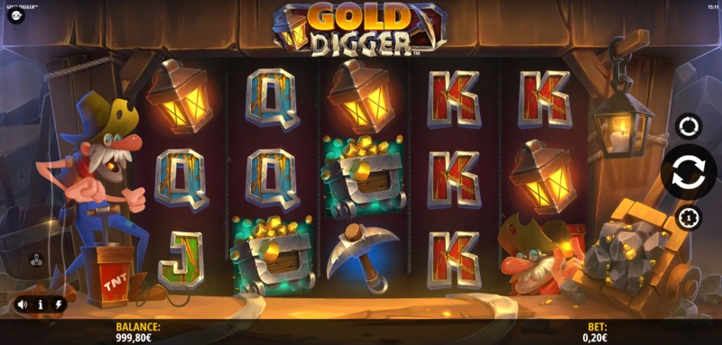 Gold Digger slot theme